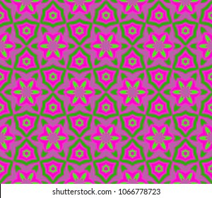 Seamless geometric pattern with modern style ornament on color background. For floral color wallpaper, cover book, fabric, scrapbooks.