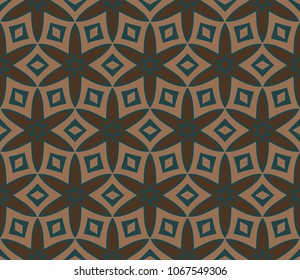 Seamless geometric pattern with modern style ornament on color background. For floral color wallpaper, cover book, fabric, scrapbooks.