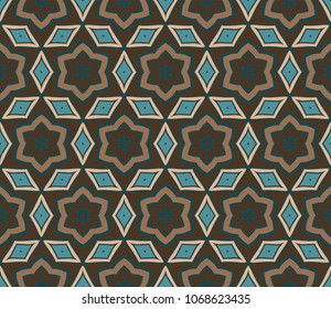 Seamless geometric pattern with modern style ornament on color background. For floral color wallpaper, cover book, fabric, scrapbooks.