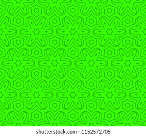 Seamless geometric pattern with modern style ornament on color background. For wallpaper, cover book, fabric, scrapbooks
