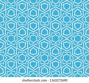 Seamless geometric pattern with modern style ornament on color background. For wallpaper, cover book, fabric, scrapbooks