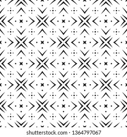 Seamless geometric pattern. Modern stylish monochrome texture for backdrop or background with abstract geometric shapes. Vector illustration.