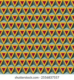 Seamless geometric pattern. Modern stylish texture. Regularly repeating geometrical rhombuses. Vector element of graphic design