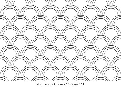 seamless geometric pattern. modern triangle white background, Fish scale, Dragon scales? Abstract, Vector background, illustration,