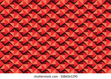 seamless geometric pattern. modern triangle red background, Abstract, Vector background, illustration,
