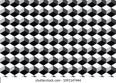 seamless geometric pattern. modern triangle white and black background, Abstract, Vector background, illustration,
