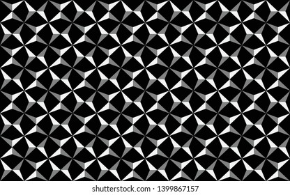 seamless geometric pattern. modern triangle black and white background, abstract, vector background, illustration
