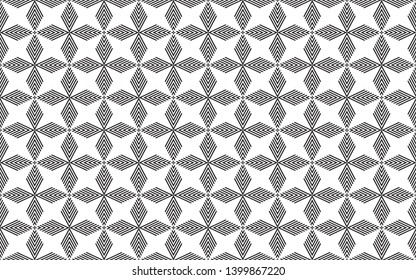 seamless geometric pattern. modern triangle black and white background, abstract, vector background, illustration