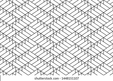 seamless geometric pattern. modern triangle black and white background, abstract, vector, background, illustration