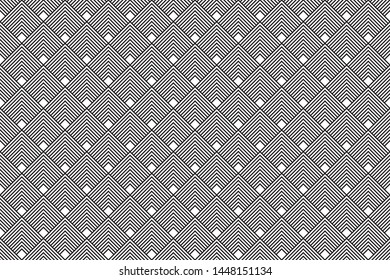 seamless geometric pattern. modern triangle black and white background, abstract, vector, background, illustration