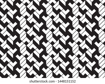 seamless geometric pattern. modern triangle black and white background, abstract, vector, background, illustration