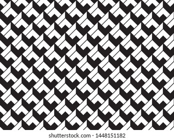 seamless geometric pattern. modern triangle black and white background, abstract, vector, background, illustration