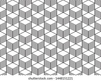 seamless geometric pattern. modern triangle black and white background, abstract, vector, background, illustration