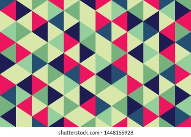 seamless geometric pattern. modern triangle colorful background, abstract, vector background, illustration