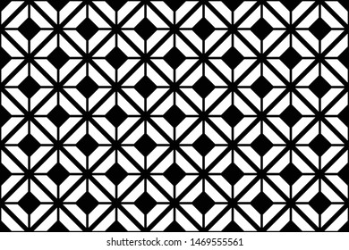 seamless geometric pattern. modern triangle black and white background. abstract, vector, illustration