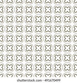 Seamless geometric pattern, monochrme repeating texture. Seamless line background. Contemporary graphic design, ethnic arabic, indian, turkish monochrome ornament.