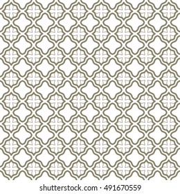 Seamless geometric pattern, monochrme repeating texture. Seamless line background. Contemporary graphic design, ethnic arabic, indian, turkish monochrome ornament.