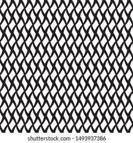 Seamless geometric pattern with monochrome elements, vector abstract background.