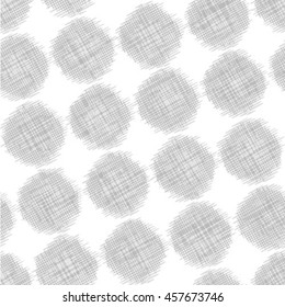 Seamless geometric pattern with monochrome elements, vector abstract background.