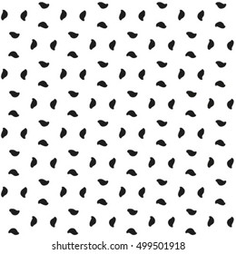 Seamless geometric pattern with monochrome elements, vector abstract background.