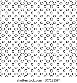 Seamless geometric pattern with monochrome elements, vector abstract background.