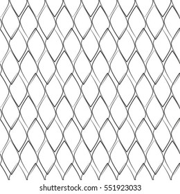 Seamless geometric pattern with monochrome elements, vector abstract background.