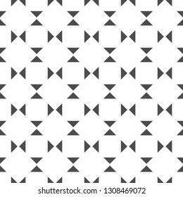 Seamless geometric pattern. Monochrome graphic repeating design. Modern minimalist stylish ornament. Vector