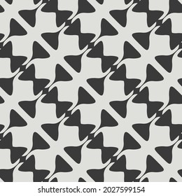 Seamless geometric pattern. Monochrome print.