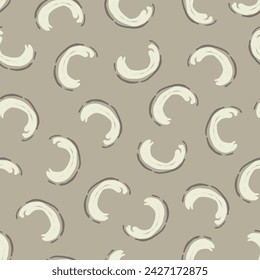 Seamless geometric pattern. Monochrome print.