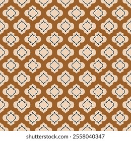 seamless geometric pattern moroccan background texture islamic window grid design vector