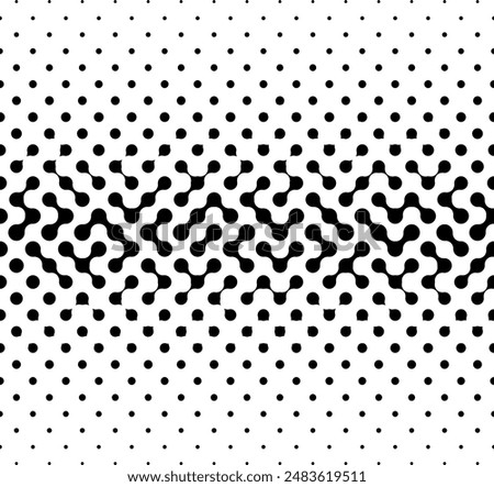 Seamless geometric pattern. Morphing circles. Average fade out. №1 in the series