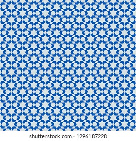 Seamless geometric pattern. Mosaic tile. 
Islamic traditional ornament. Vector illustration. 