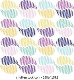 Seamless geometric pattern multicolored springs