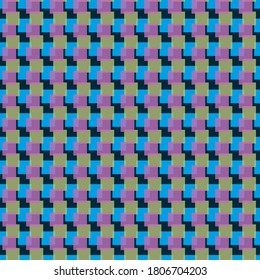 Seamless geometric pattern from multicolored squares. Abstract background with transparent elements for covers, wallpapers and other projects.
