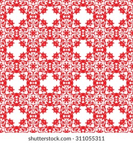 Seamless geometric pattern on background