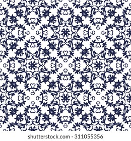 Seamless geometric pattern on background