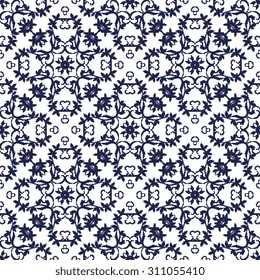 Seamless geometric pattern on background