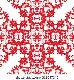 Seamless geometric pattern on background