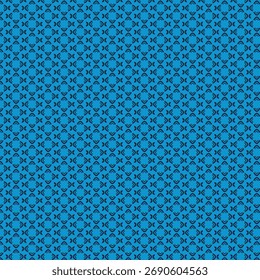 Seamless geometric pattern on a blue background textile design texture