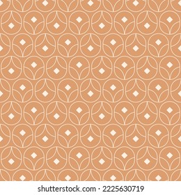 Seamless geometric pattern on pink background. Vector print for fabric background, textile