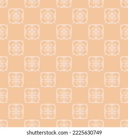 Patrón geométrico sin soldadura sobre fondo rosa. Impresión vectorial para fondo de tela, textil