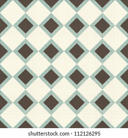 Seamless geometric pattern on vector fabric texture