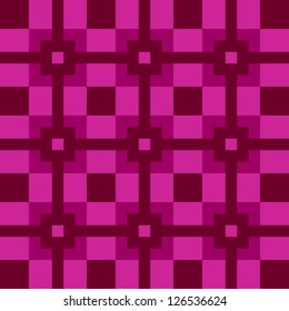 Seamless geometric pattern on vector fabric texture