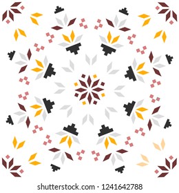 Seamless geometric pattern on white background
