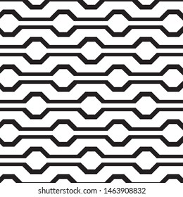 Seamless and geometric pattern on white background
