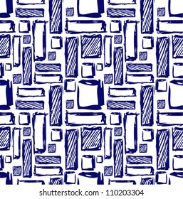 Seamless geometric pattern. Op art design.