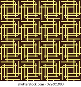 Seamless geometric pattern in op art design. Vector art.