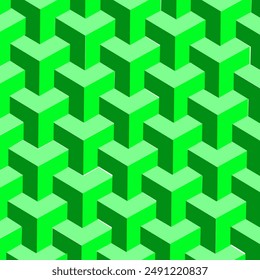 Seamless geometric pattern. Optical illusion, modern architectural background. Abstract mosaic modern design. Minimal geometric cover.