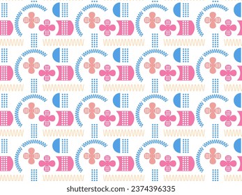 seamless geometric pattern, order, smooth, clear, correct, strict