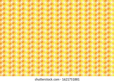 Seamless geometric pattern in orenge and yellow color in Rectangle Design